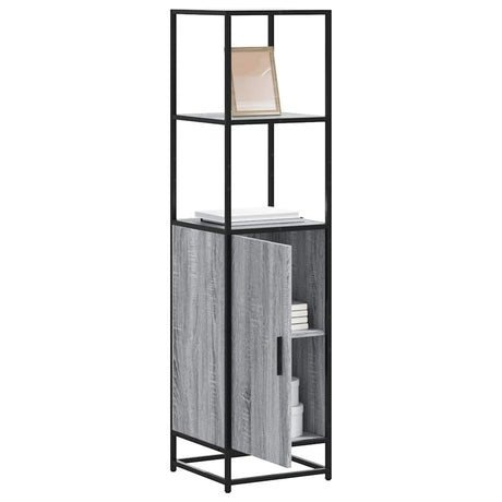 Highboard 35.5X35X139 Cm Engineered Wood And Metal