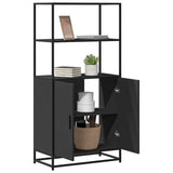 Highboard 68X35X139 Cm Engineered Wood And Metal