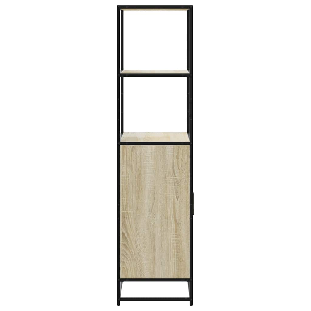 Highboard 68X35X139 Cm Engineered Wood And Metal