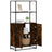 Highboard 68X35X139 Cm Engineered Wood And Metal