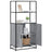 Highboard 68X35X139 Cm Engineered Wood And Metal