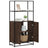 Highboard 68X35X139 Cm Engineered Wood And Metal