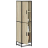 Highboard 35.5X35X139 Cm Engineered Wood And Metal