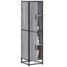 Highboard 35.5X35X139 Cm Engineered Wood And Metal