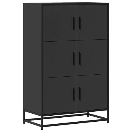 Highboard 68X35X106.5 Cm Engineered Wood And Metal