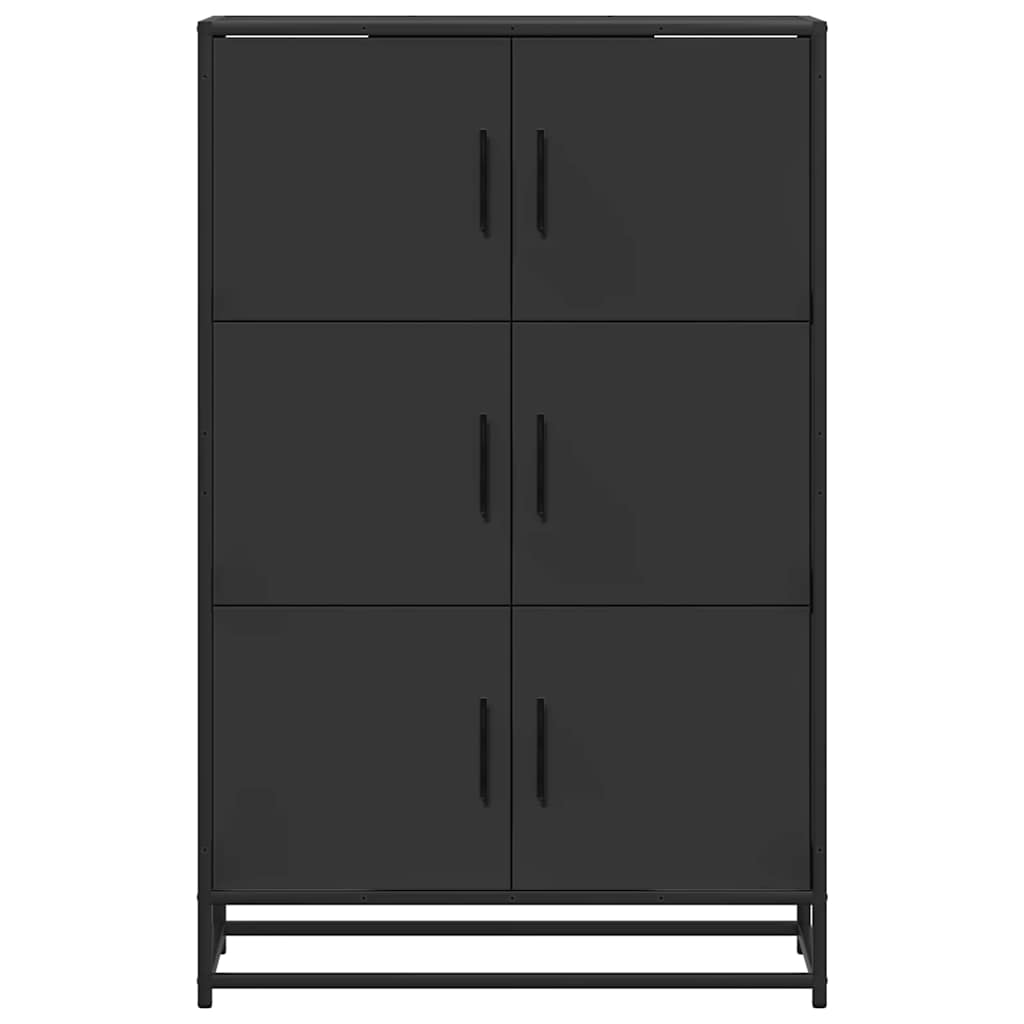 Highboard 68X35X106.5 Cm Engineered Wood And Metal