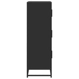 Highboard 68X35X106.5 Cm Engineered Wood And Metal