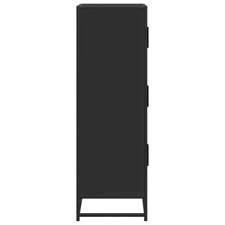 Highboard 68X35X106.5 Cm Engineered Wood And Metal