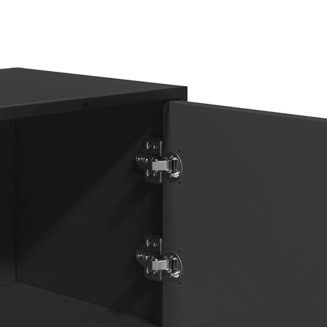 Highboard 68X35X106.5 Cm Engineered Wood And Metal