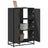 Highboard 68X35X106.5 Cm Engineered Wood And Metal