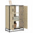 Highboard 68X35X106.5 Cm Engineered Wood And Metal