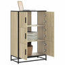 Highboard 68X35X106.5 Cm Engineered Wood And Metal