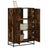 Highboard 68X35X106.5 Cm Engineered Wood And Metal