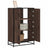 Highboard 68X35X106.5 Cm Engineered Wood And Metal