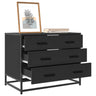 Drawer Cabinet 70X41X56 Cm Engineered Wood