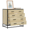 Drawer Cabinet 70X41X70 Cm Engineered Wood