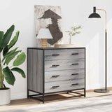 Drawer Cabinet Grey Sonoma 70x41x70 cm Engineered Wood