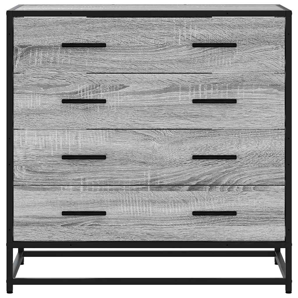 Drawer Cabinet Grey Sonoma 70x41x70 cm Engineered Wood