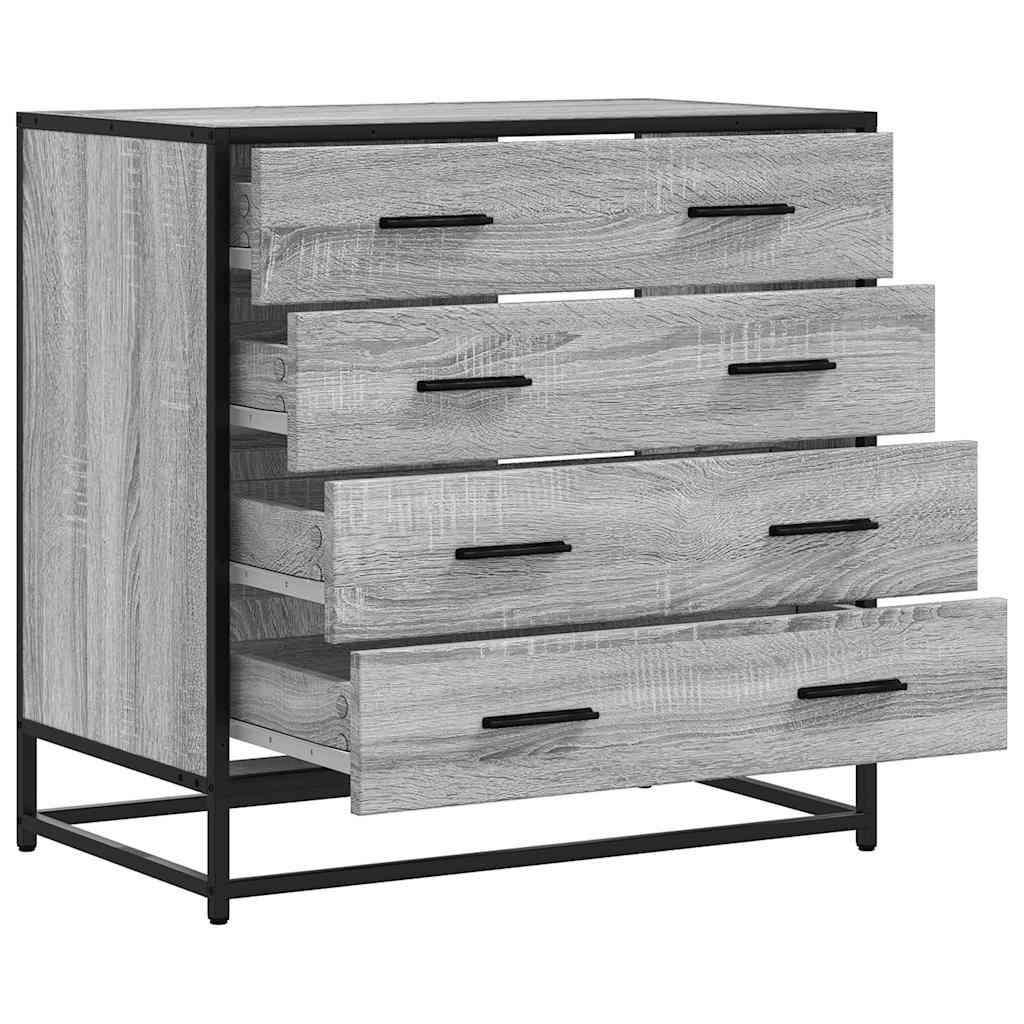 Drawer Cabinet Grey Sonoma 70x41x70 cm Engineered Wood