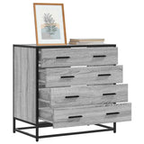 Drawer Cabinet Grey Sonoma 70x41x70 cm Engineered Wood
