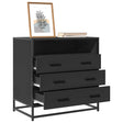 Drawer Cabinet 70X41X70 Cm Engineered Wood