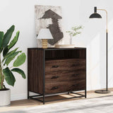 Drawer Cabinet Brown Oak 70x41x70 cm Engineered Wood