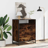 Drawer Cabinet Smoked Oak 70x41x83.5 cm Engineered Wood