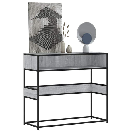 Console Table 90X35X80 Cm Engineered Wood