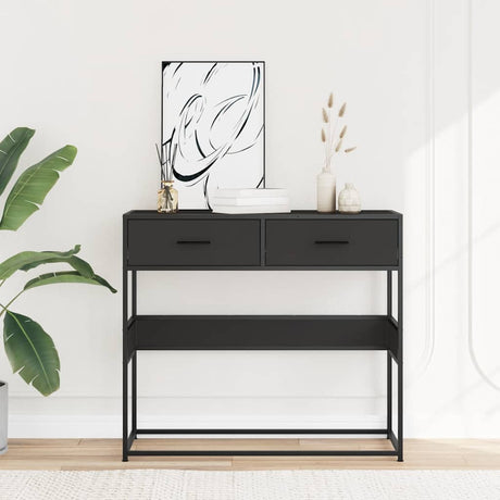 Console Table 90X35X80 Cm Engineered Wood