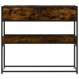 Console Table Smoked Oak 90x35x80 cm Engineered Wood