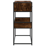 Console Table Smoked Oak 90x35x80 cm Engineered Wood