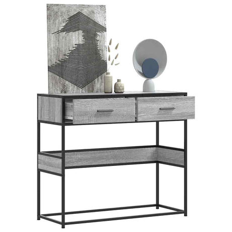 Console Table 90X35X80 Cm Engineered Wood