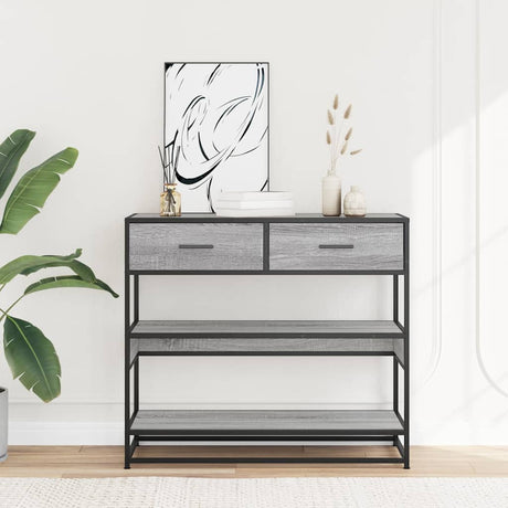 Console Table 90X35X80 Cm Engineered Wood