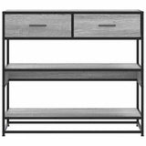 Console Table 90X35X80 Cm Engineered Wood