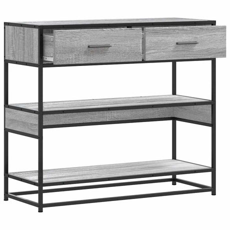 Console Table 90X35X80 Cm Engineered Wood