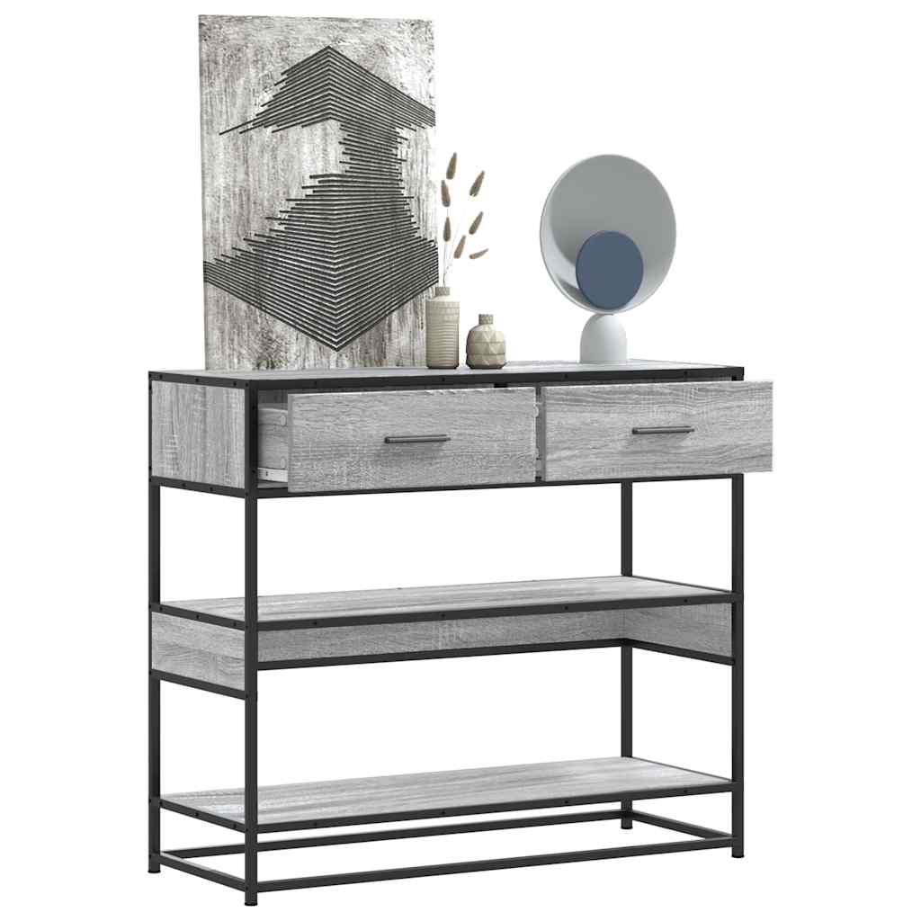 Console Table 90X35X80 Cm Engineered Wood