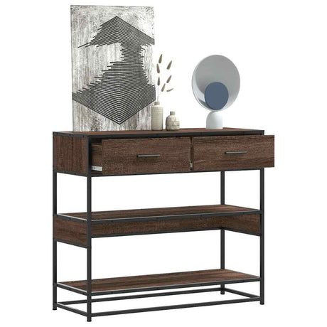 Console Table 90X35X80 Cm Engineered Wood