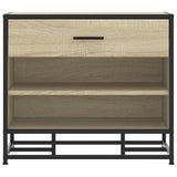 Shoe Bench 60X40X53.5 Cm Engineered Wood And Metal