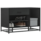 Shoe Bench 80X40X53.5 Cm Engineered Wood And Metal