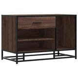 Shoe Bench 80X40X53.5 Cm Engineered Wood And Metal