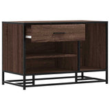 Shoe Bench 80X40X53.5 Cm Engineered Wood And Metal