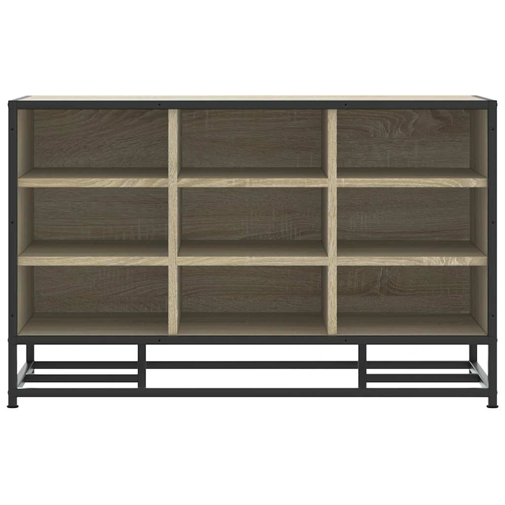 Shoe Bench 84X40X53.5 Cm Engineered Wood And Metal