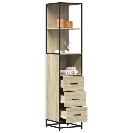 Bathroom Cabinet 35X37.5X166 Cm Engineered Wood