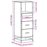 Bathroom Cabinet 35X37.5X100 Cm Engineered Wood