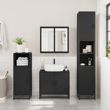 Bathroom Mirror Cabinet 65X20X60 Cm Engineered Wood