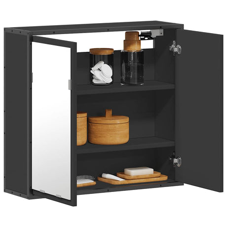 Bathroom Mirror Cabinet 65X20X60 Cm Engineered Wood