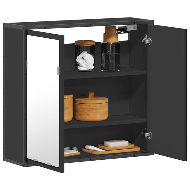 Bathroom Mirror Cabinet 65X20X60 Cm Engineered Wood