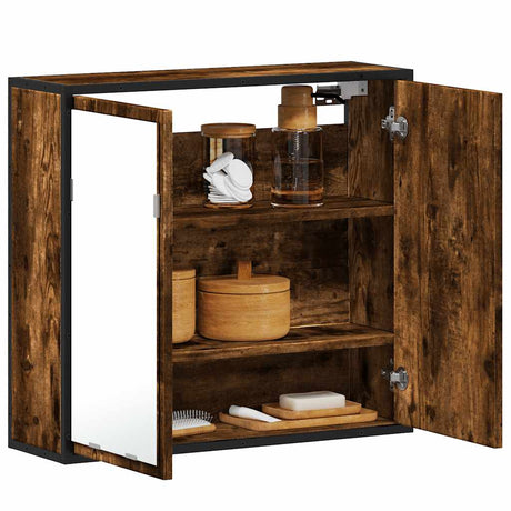 Bathroom Mirror Cabinet 65X20X60 Cm Engineered Wood