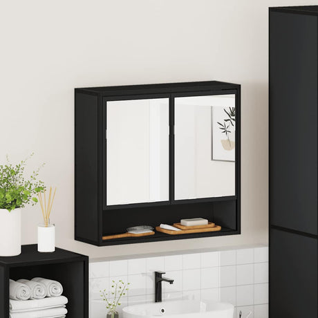 Bathroom Mirror Cabinet 65X20X60 Cm Engineered Wood