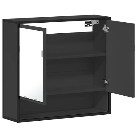 Bathroom Mirror Cabinet 65X20X60 Cm Engineered Wood